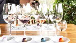 how to set up a wine tasting