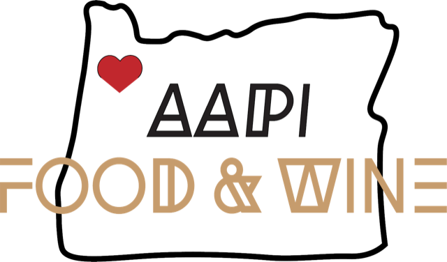 Oregon AAPI Black White Logo Outline