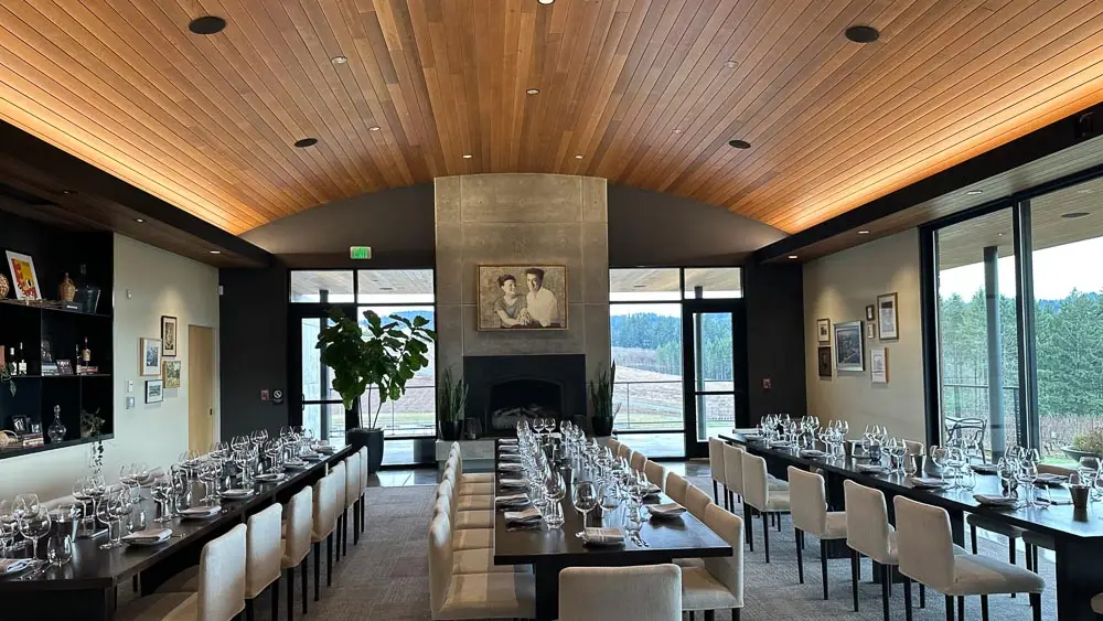 Wine tasting room